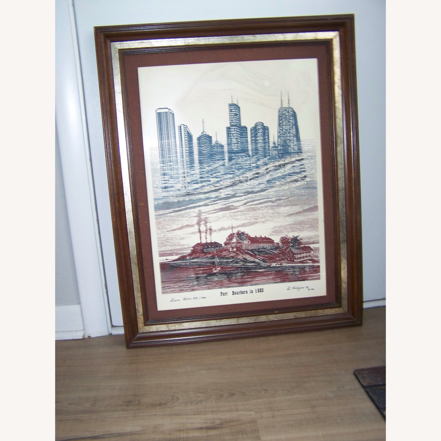 Andreyev Limited Edition Fort Dearborn Etching - image-3