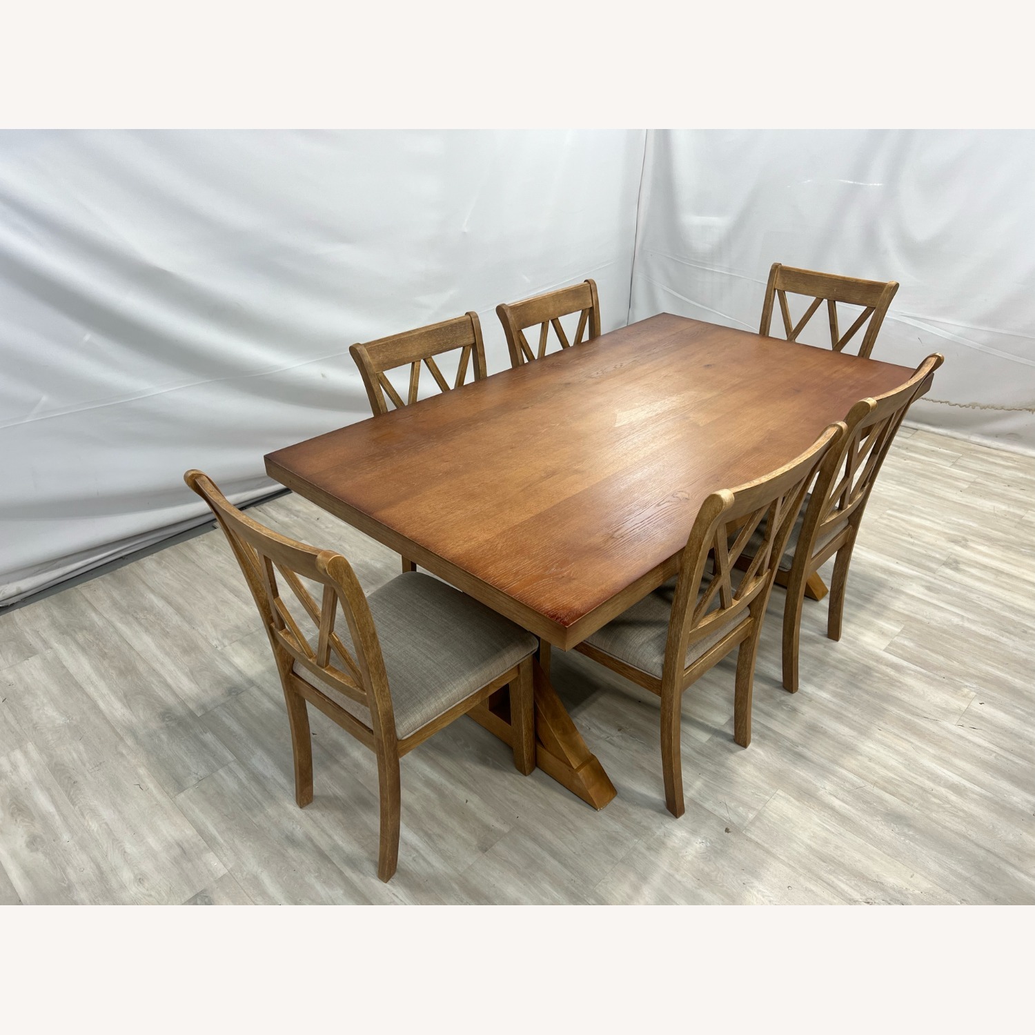 Lark Manor Tamika Enna Farmhouse Wood Dining Set - image-8