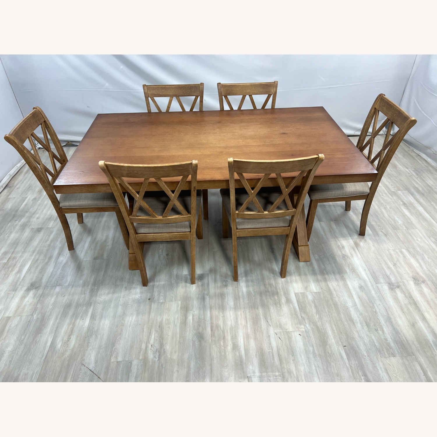 Lark Manor Tamika Enna Farmhouse Wood Dining Set - image-6