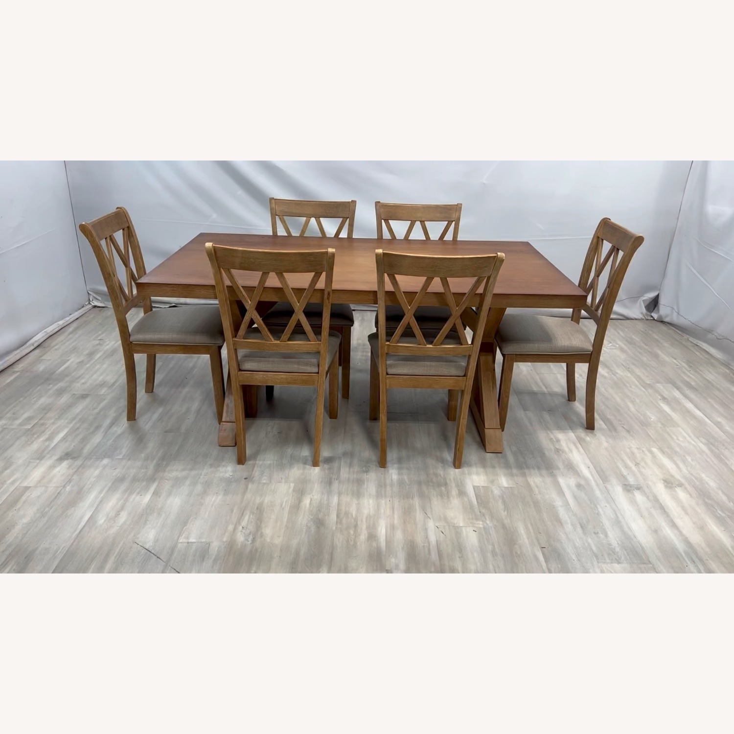 Lark Manor Tamika Enna Farmhouse Wood Dining Set - image-7