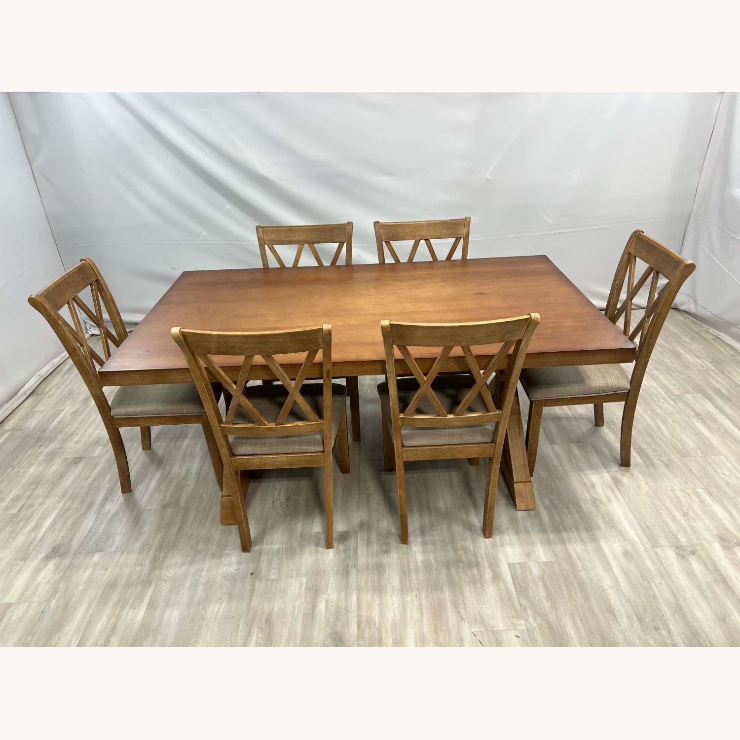 Lark Manor Tamika Enna Farmhouse Wood Dining Set - image-1