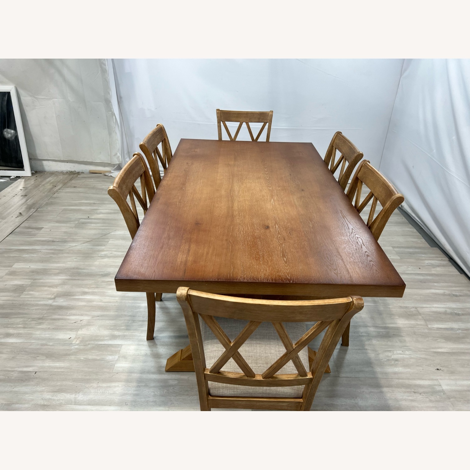 Lark Manor Tamika Enna Farmhouse Wood Dining Set - image-4