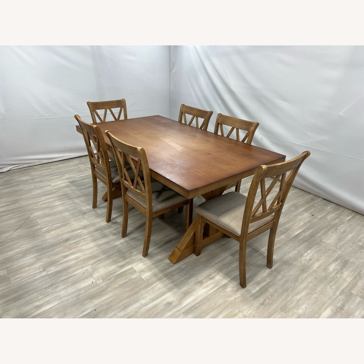 Lark Manor Tamika Enna Farmhouse Wood Dining Set - image-3
