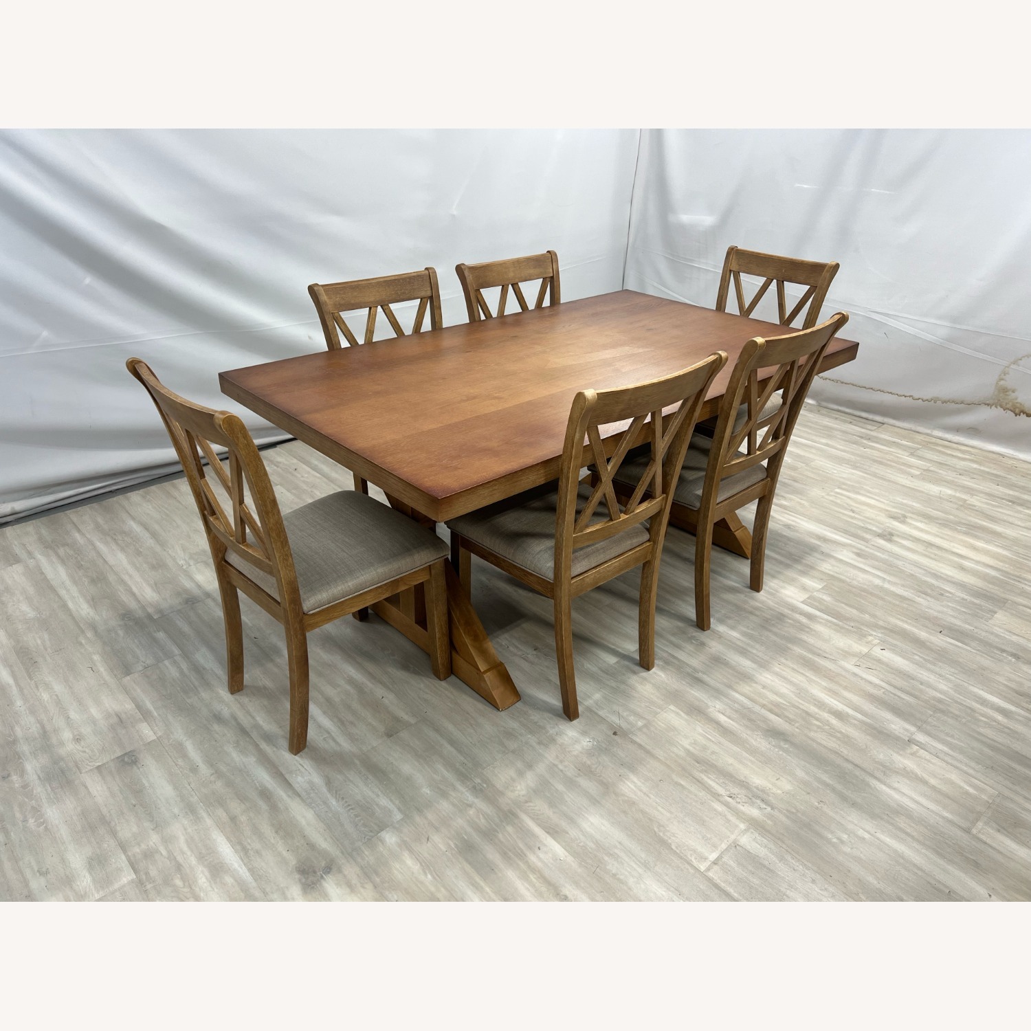 Lark Manor Tamika Enna Farmhouse Wood Dining Set - image-2