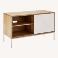 West Elm Silas Mango Wood & Metal Media Console