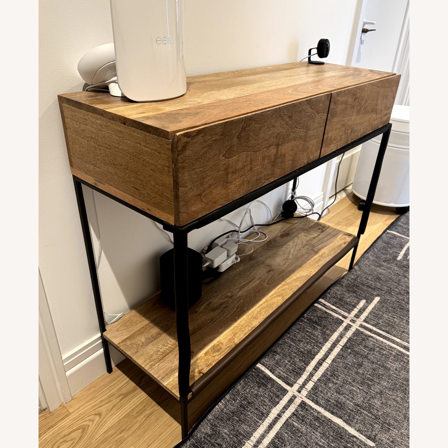 West Elm Industrial Storage Console (Raw Mango) - image-1