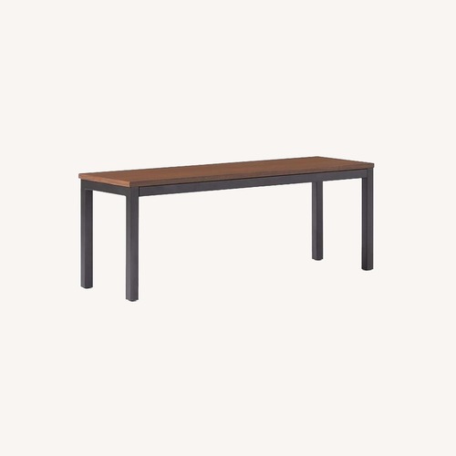 Used West Elm Frame Dark Brown Wood Bench for sale on AptDeco