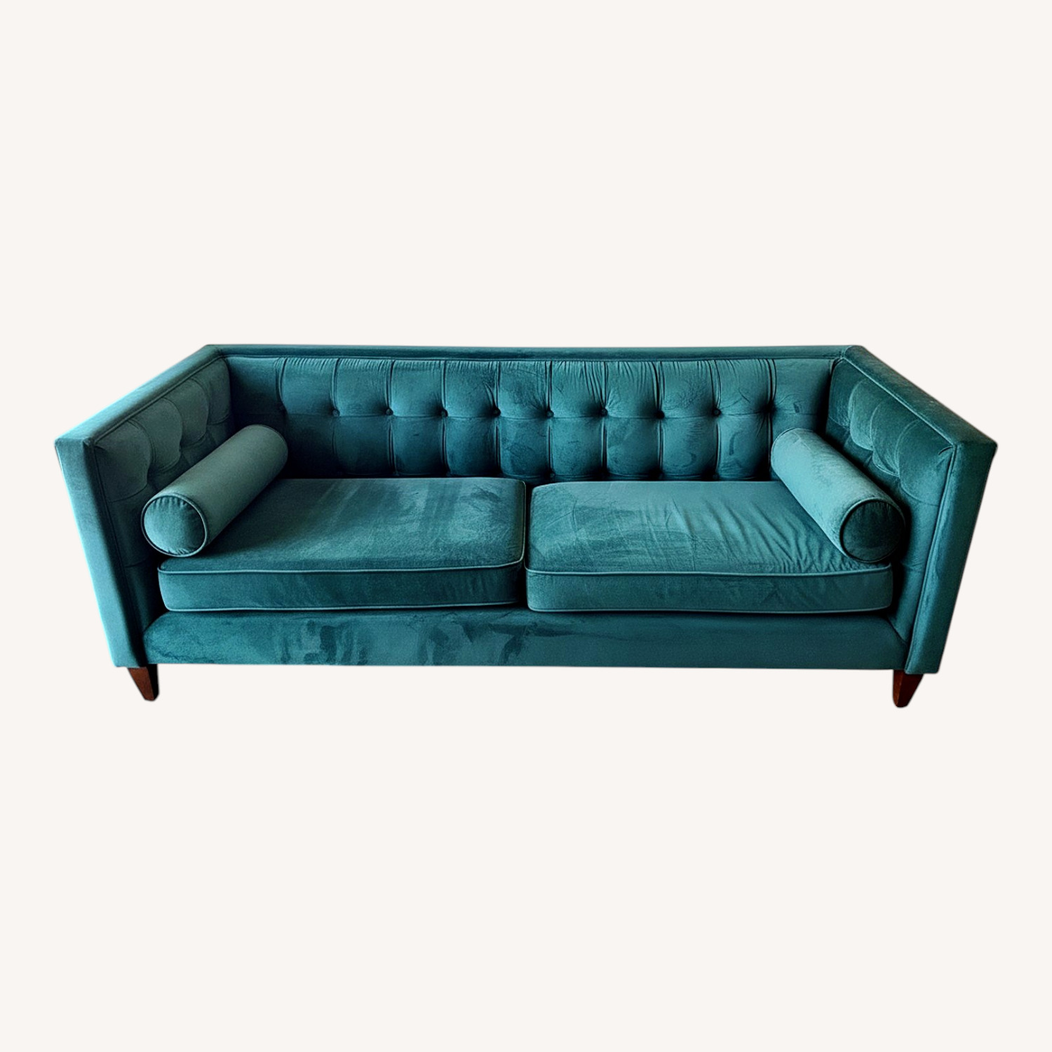 Velvet Green Sofa - image-0