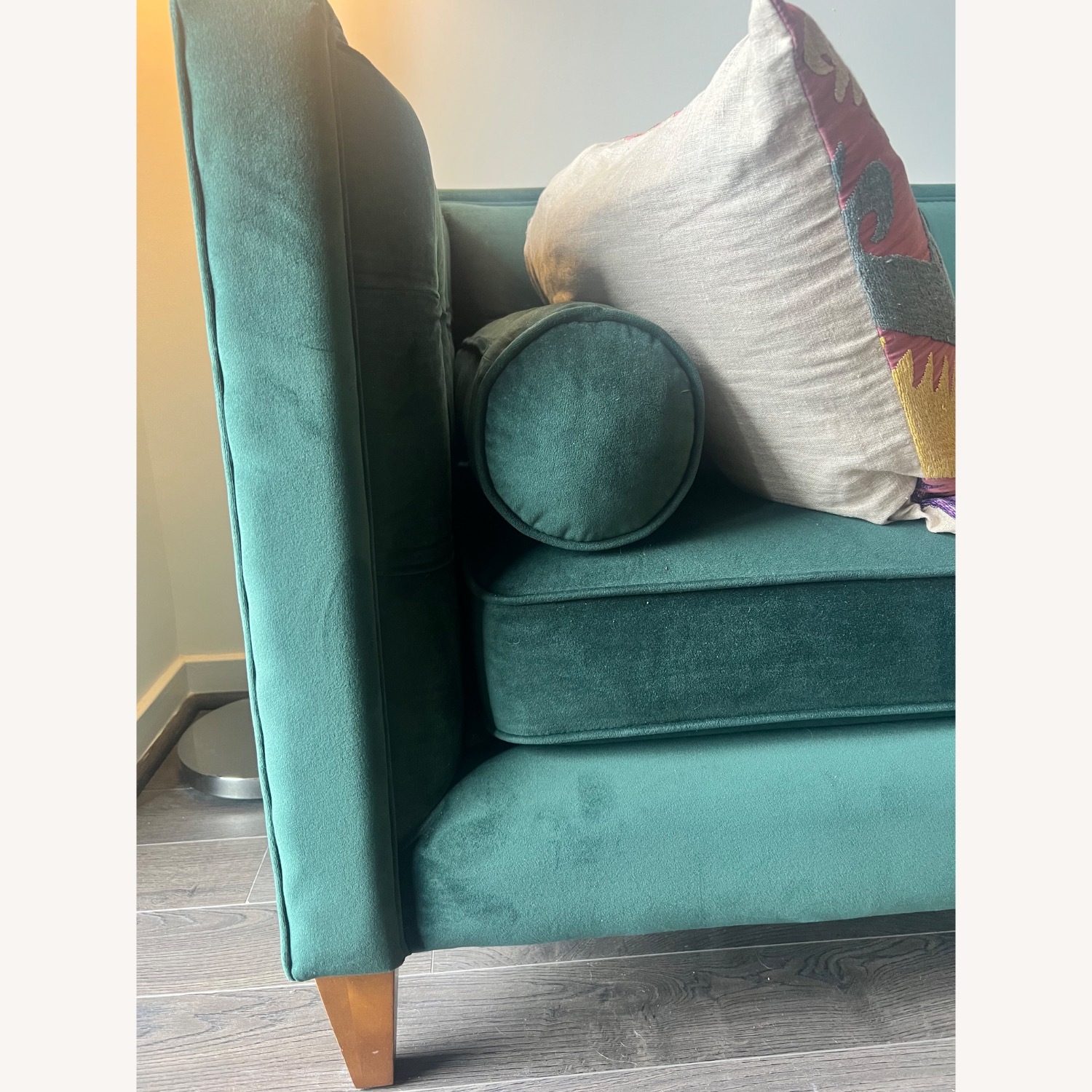 Velvet Green Sofa - image-3