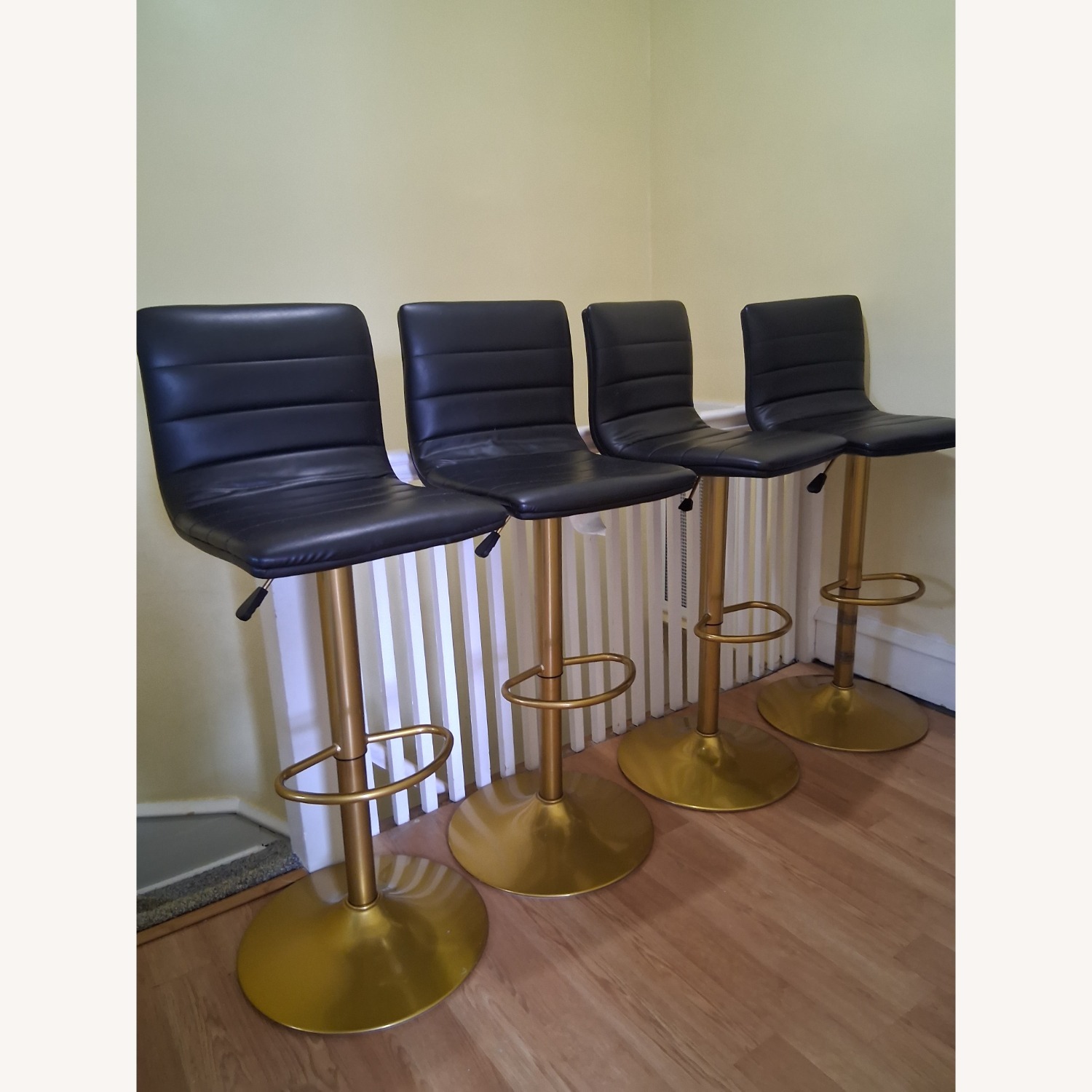 Gold Metal Dining Chairs - image-1