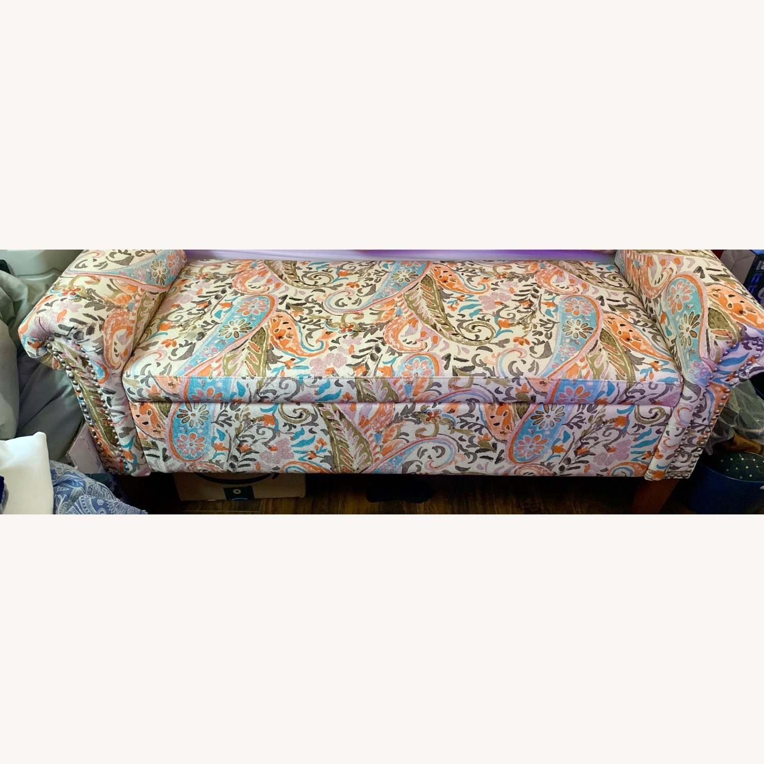 Wayfair Rolled Armed Storage Bench - image-4