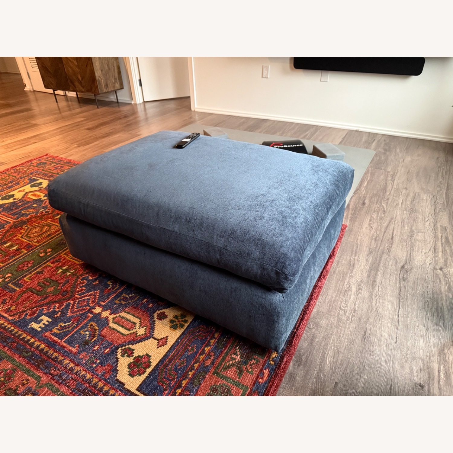 Arhaus Slim Kipton Blue Sleeper Sofa - image-6