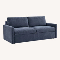 Arhaus Slim Kipton Blue Sleeper Sofa