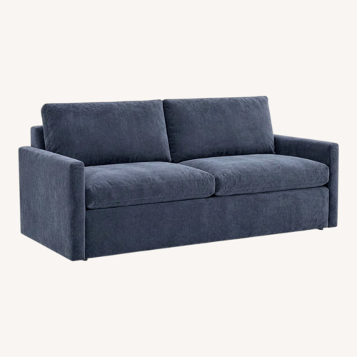 Used Arhaus Slim Kipton Blue Sleeper Sofa for sale on AptDeco