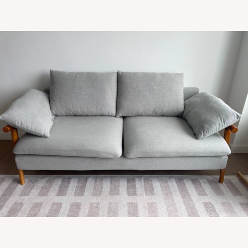 Used Two Seater Sofa in Light Grey for sale on AptDeco