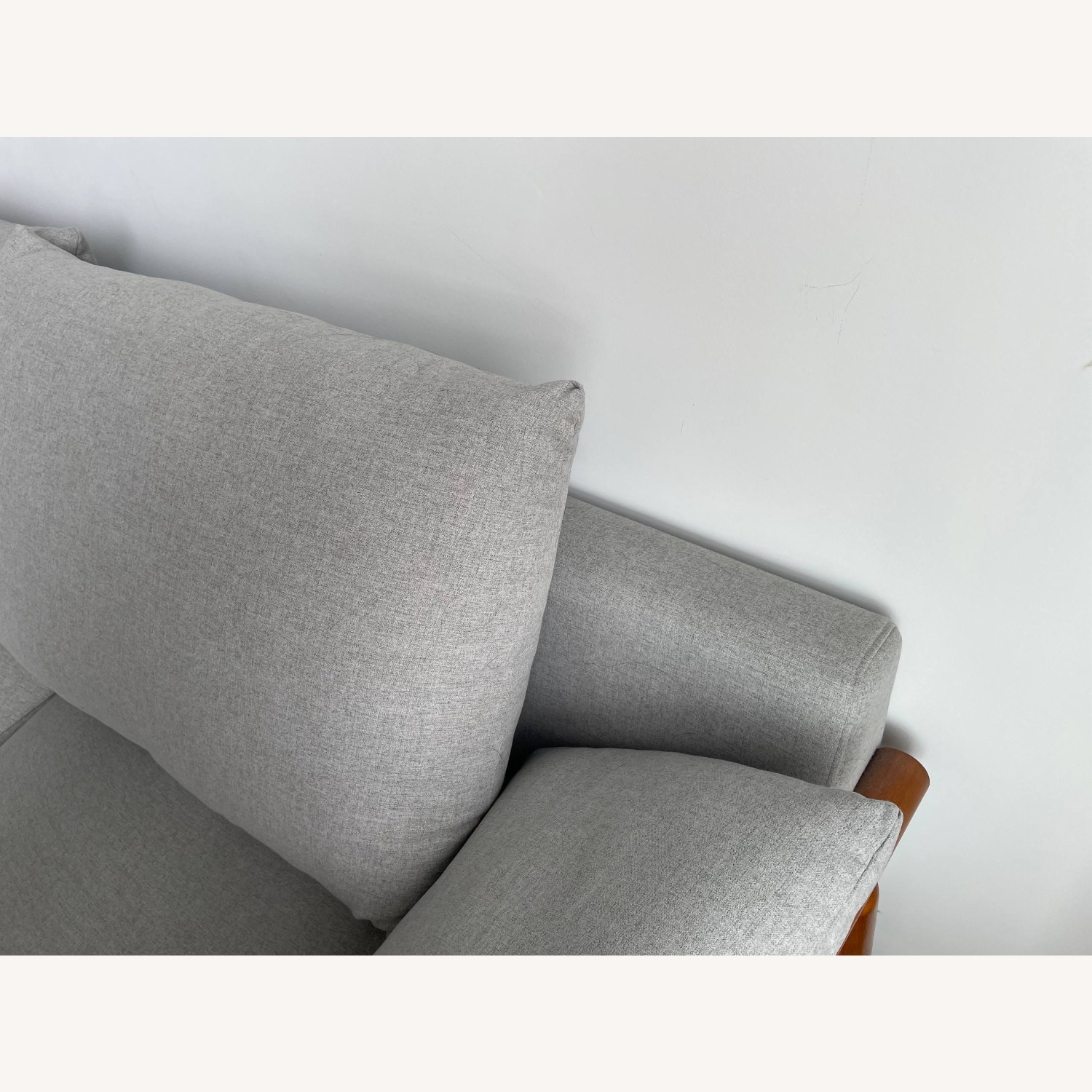 Two Seater Sofa in Light Grey - image-5