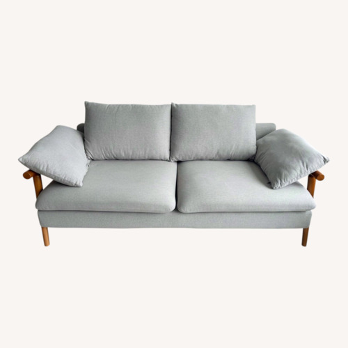 Used Two Seater Sofa in Light Grey for sale on AptDeco