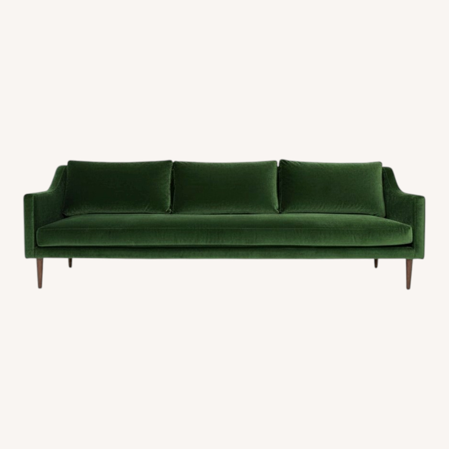 ModShop Naples Green Fabric 3+ Seater Sofa - image-0