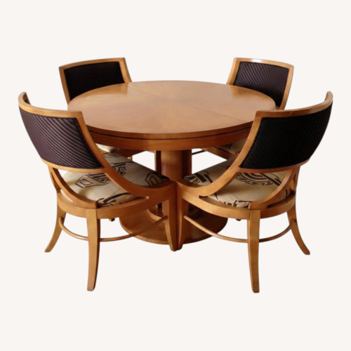 Used Baker Furniture Natural Wood Dining Set for sale on AptDeco