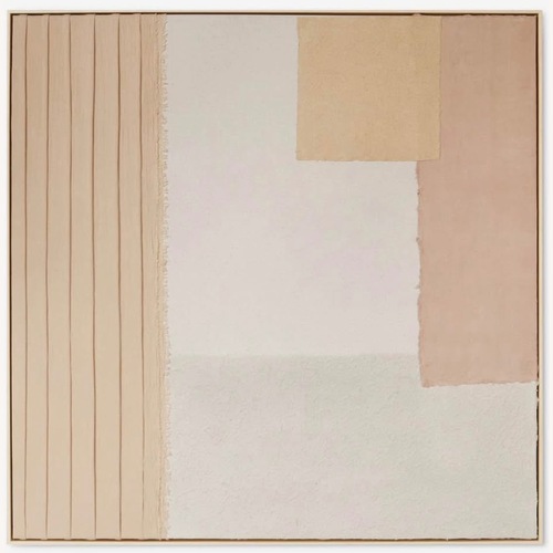 Used Lulu & Georgia Patchwork Blush Wall Art for sale on AptDeco