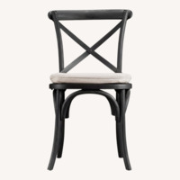 Restoration Hardware Madeleine Black Dining Chairs (8)