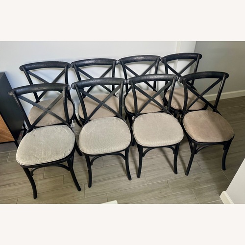 Used Restoration Hardware Madeleine Black Dining Chairs (8) for sale on AptDeco