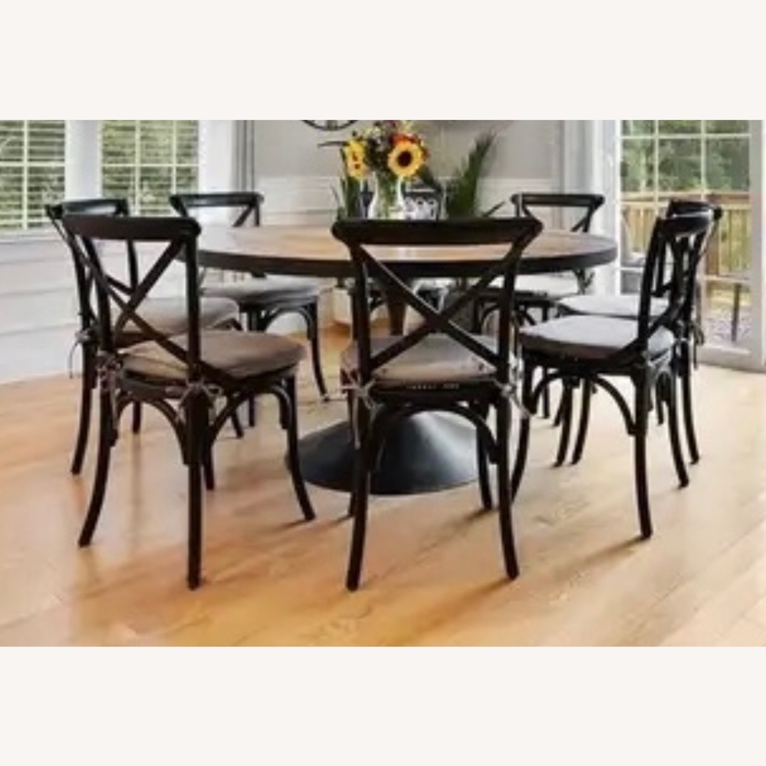 Restoration Hardware Madeleine Black Dining Chairs (8) - image-3