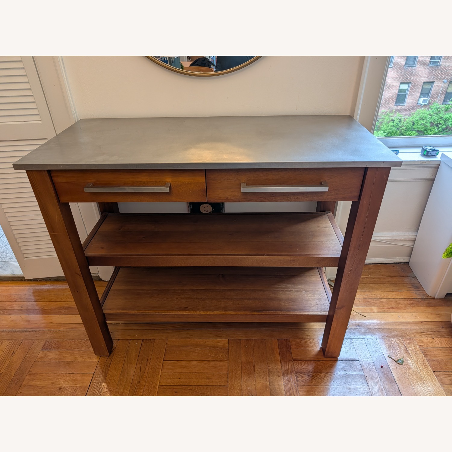 West Elm Rustic Kitchen Prep Counter, Acacia - image-1