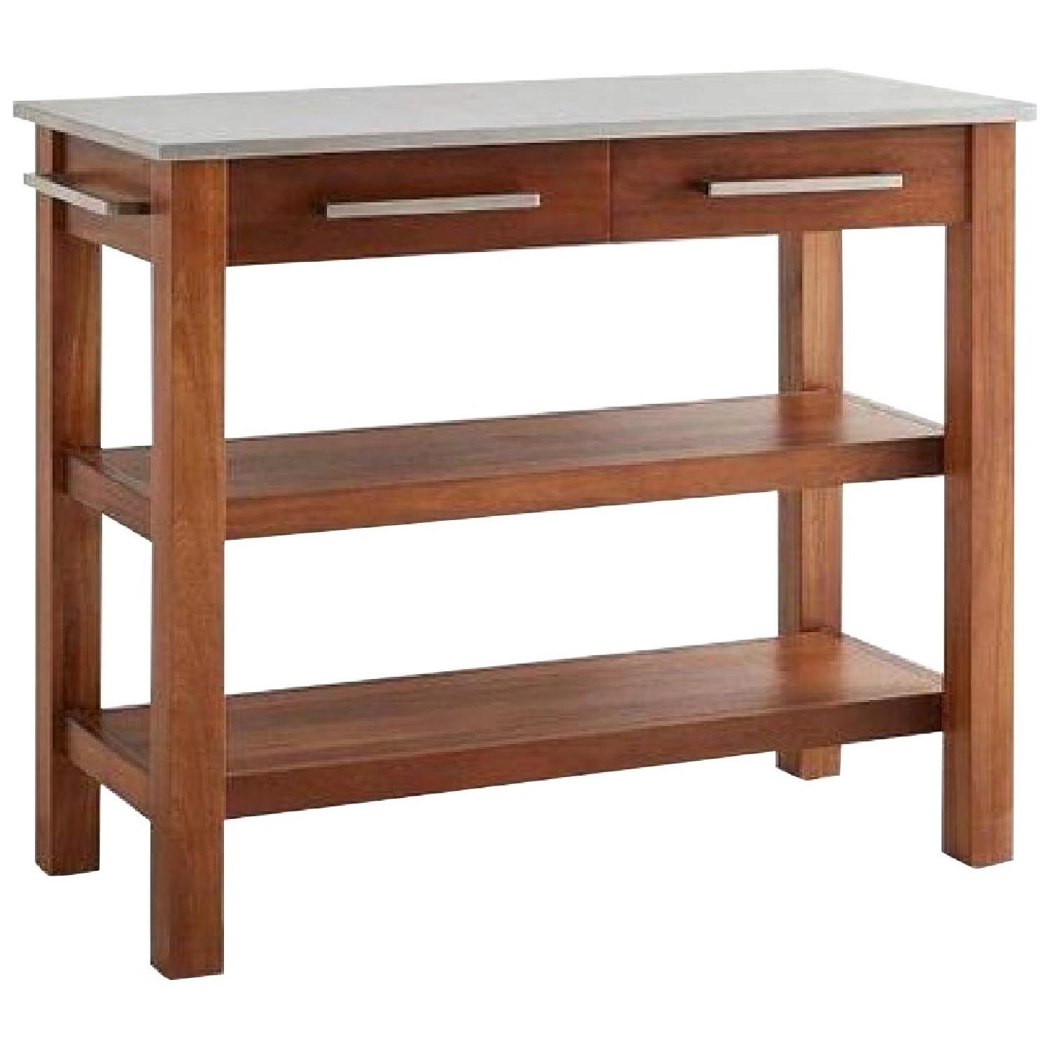 West Elm Rustic Kitchen Prep Counter, Acacia - image-8