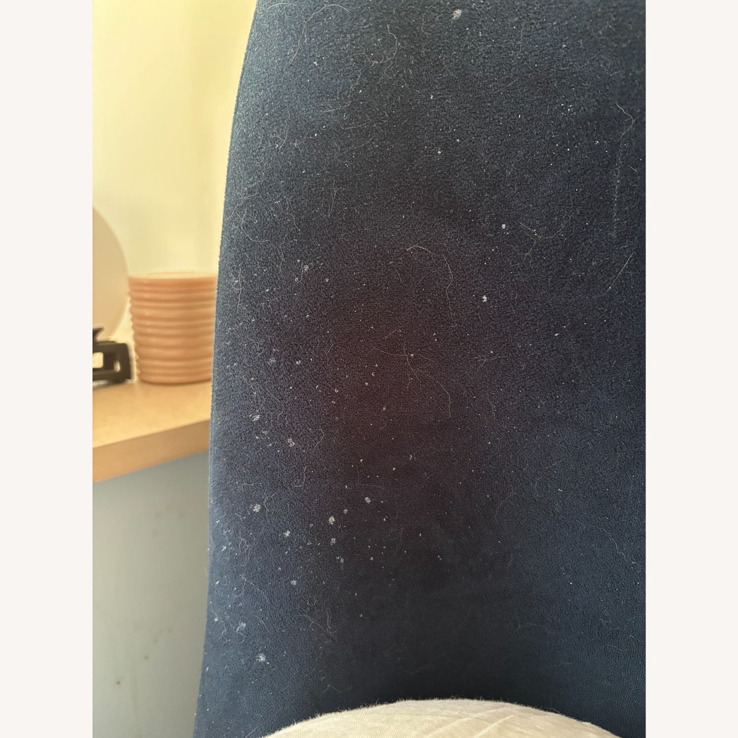 West Elm Blue Velvet Full Bedframe - image-8
