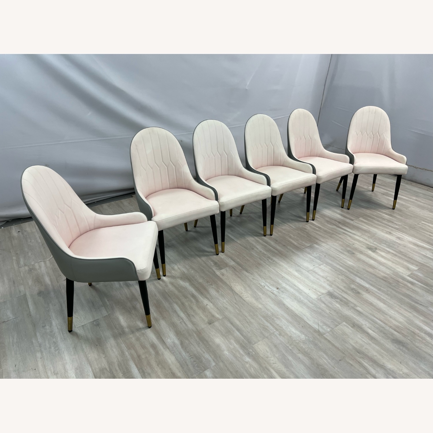 George Oliver Jentree Faux Leather Dining Chairs - image-3