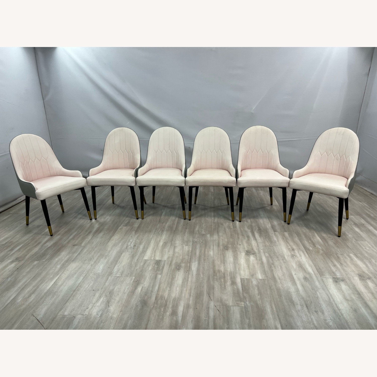 George Oliver Jentree Faux Leather Dining Chairs - image-2