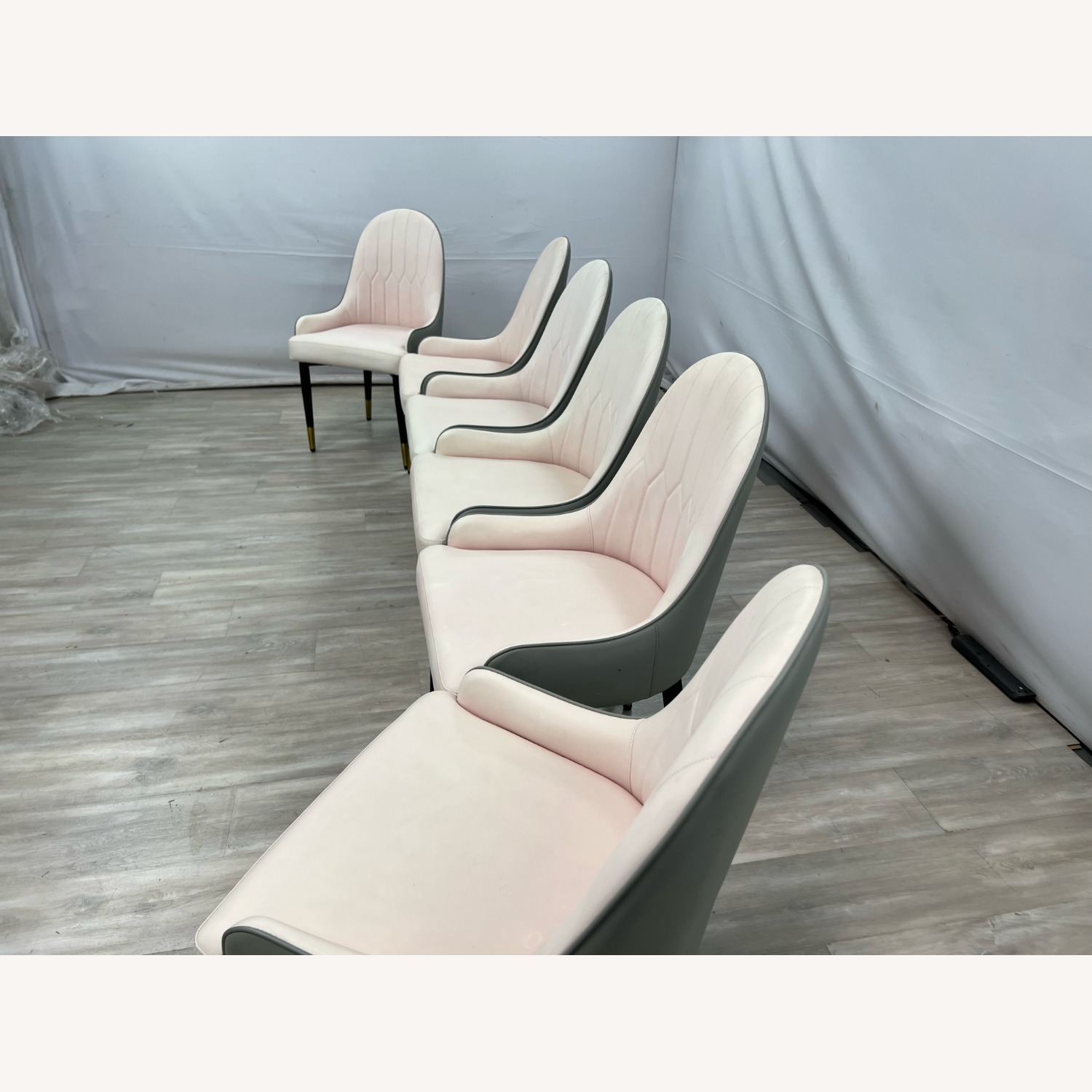 George Oliver Jentree Faux Leather Dining Chairs - image-5