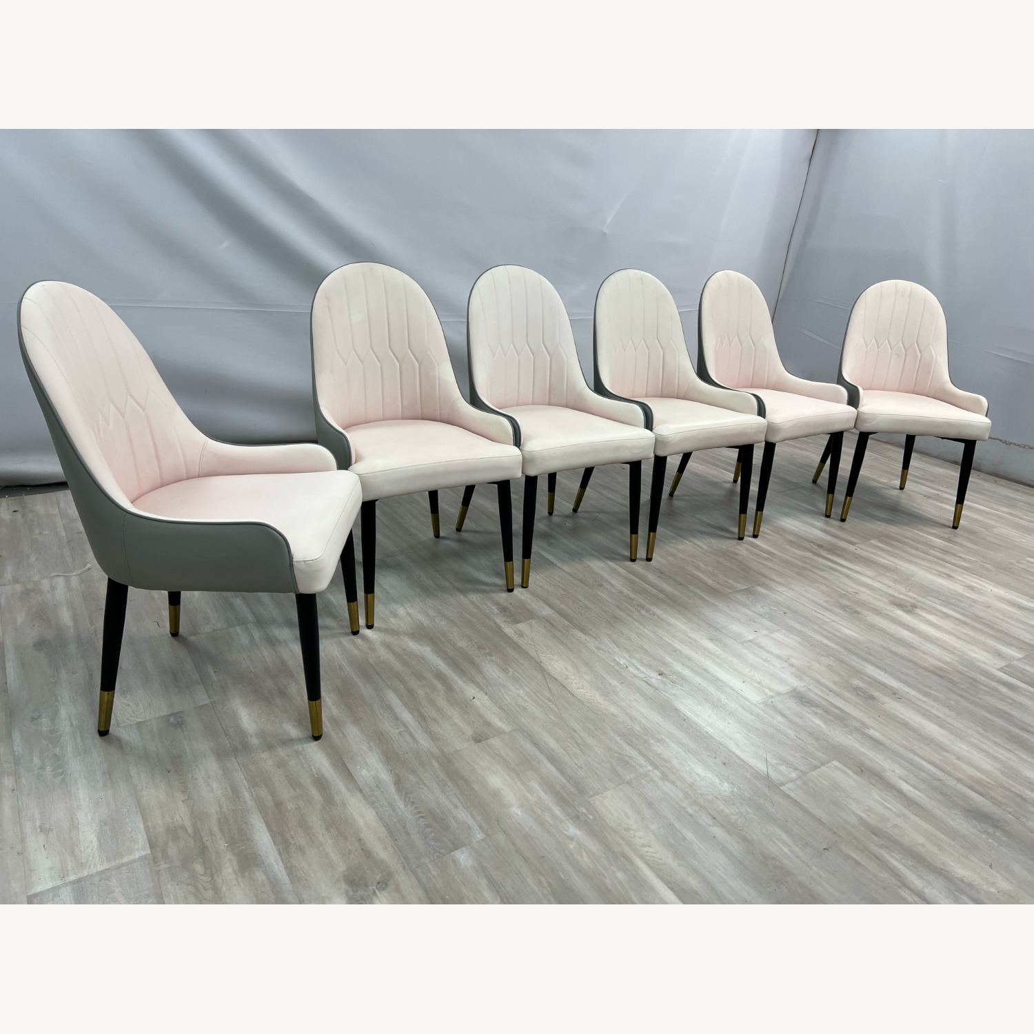 George Oliver Jentree Faux Leather Dining Chairs - image-4