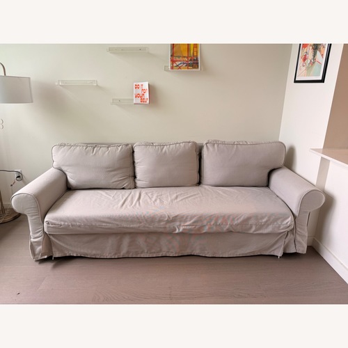 Used IKEA Natural Fabric Sleeper Sofa for sale on AptDeco