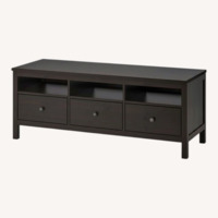 IKEA HEMNES Black Wood Media Storage