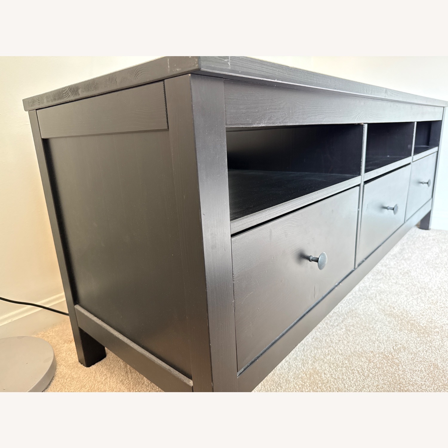 IKEA HEMNES Black Wood Media Storage - image-2