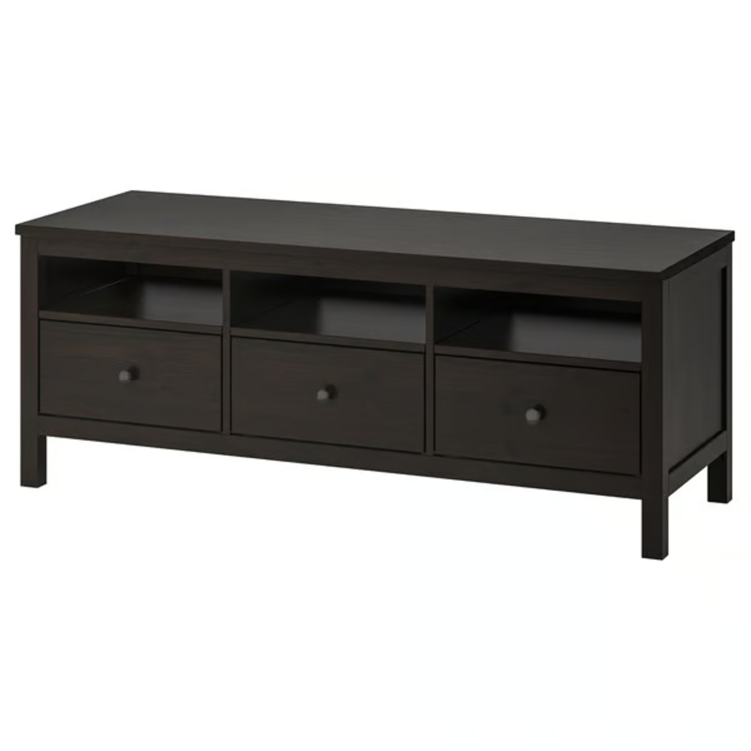 IKEA HEMNES Black Wood Media Storage - image-5