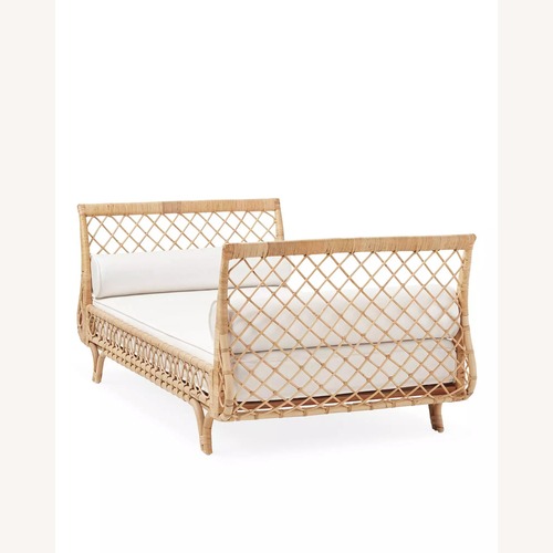 Used Serena & Lily Avalon Natural Rattan Twin Daybed for sale on AptDeco