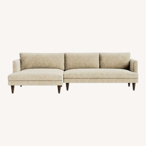 Used Joybird Lewis Natural Fabric Sectional for sale on AptDeco