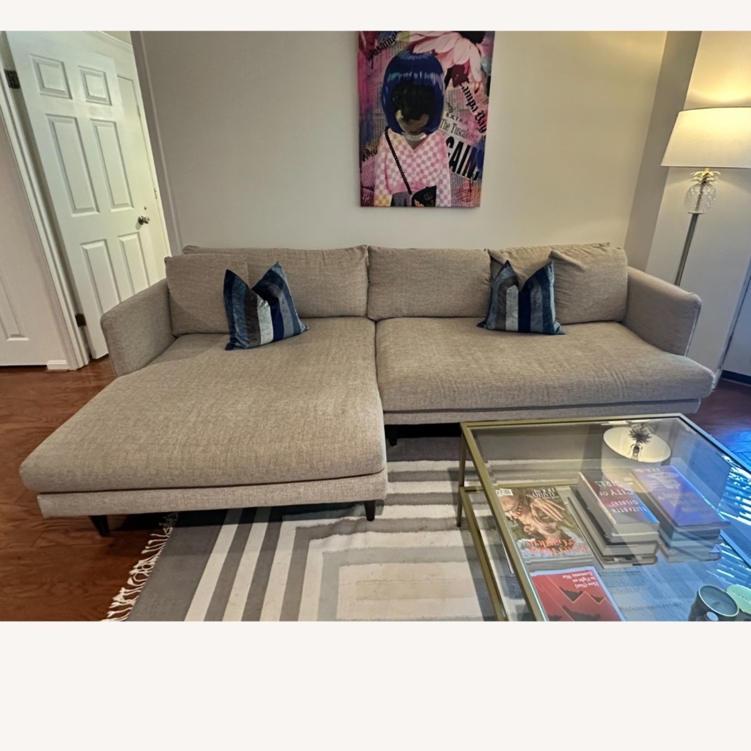 Joybird Lewis Natural Fabric Sectional - image-2