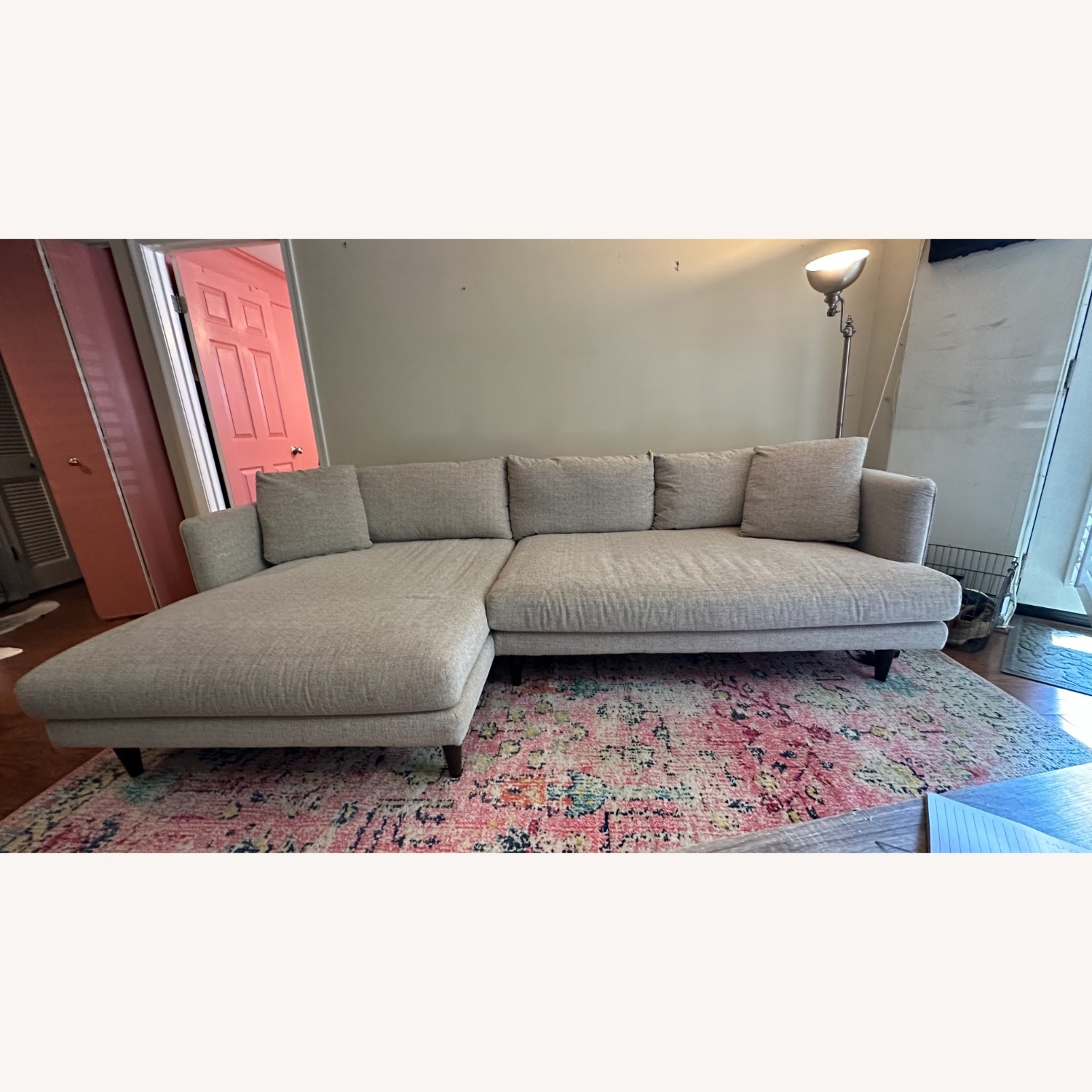 Joybird Lewis Natural Fabric Sectional - image-7