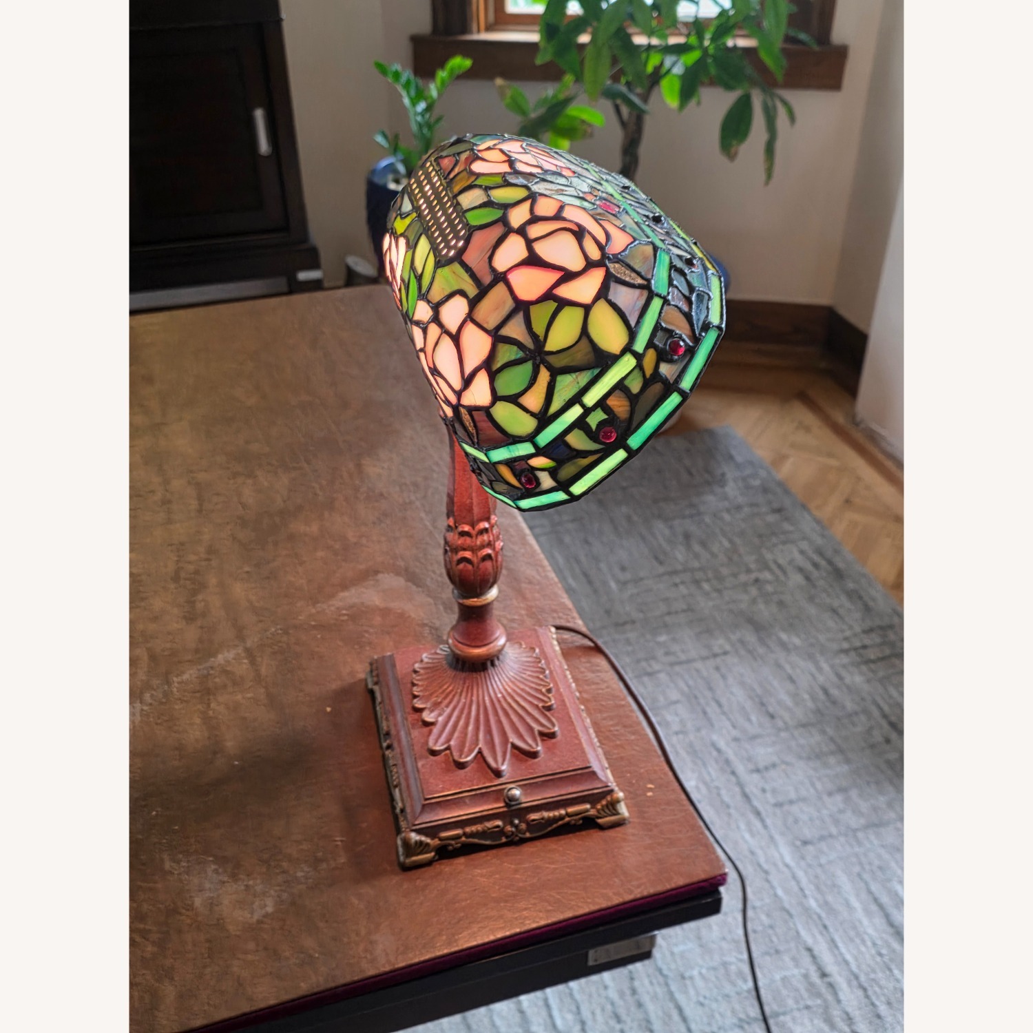 Dark Brown Metal Table Lamp - image-5