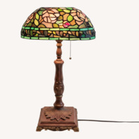 Dark Brown Metal Table Lamp