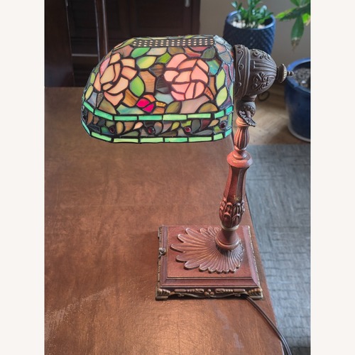 Used Dark Brown Metal Table Lamp for sale on AptDeco
