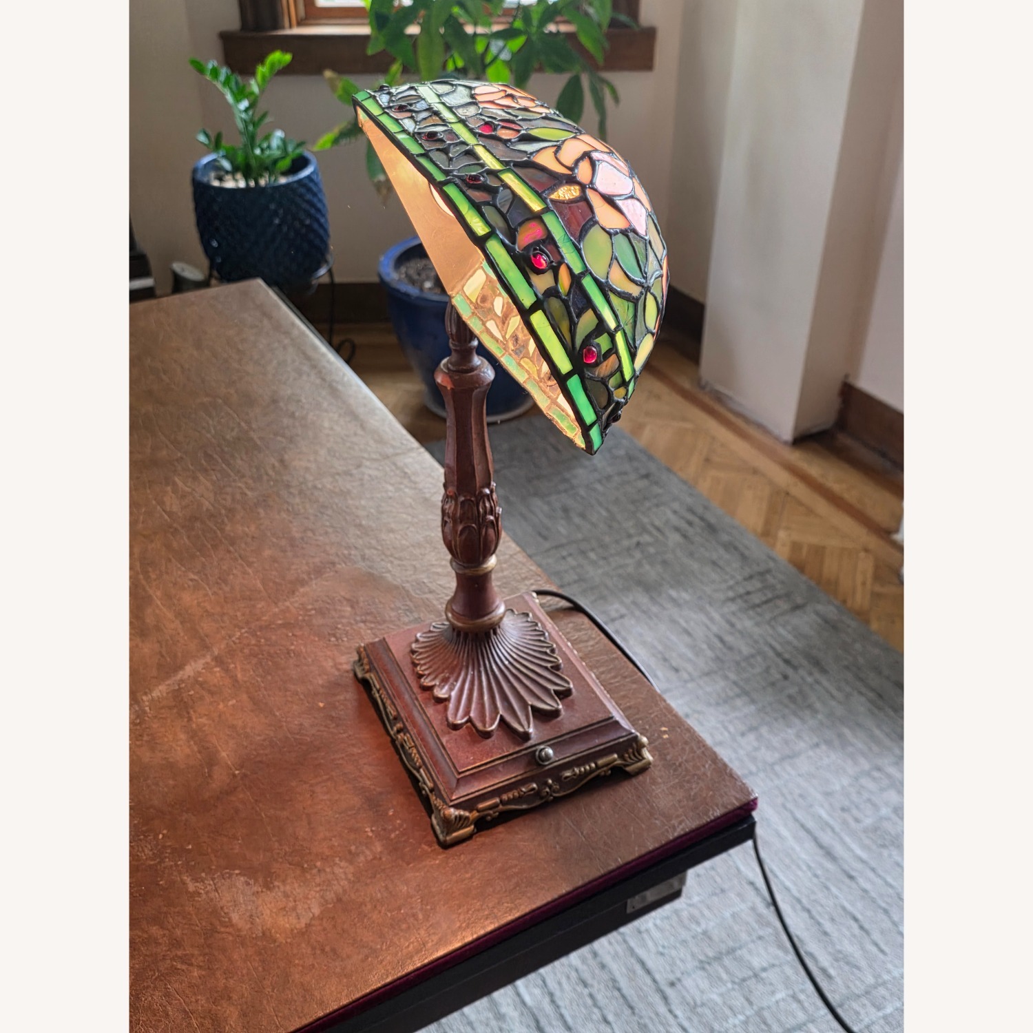 Dark Brown Metal Table Lamp - image-6
