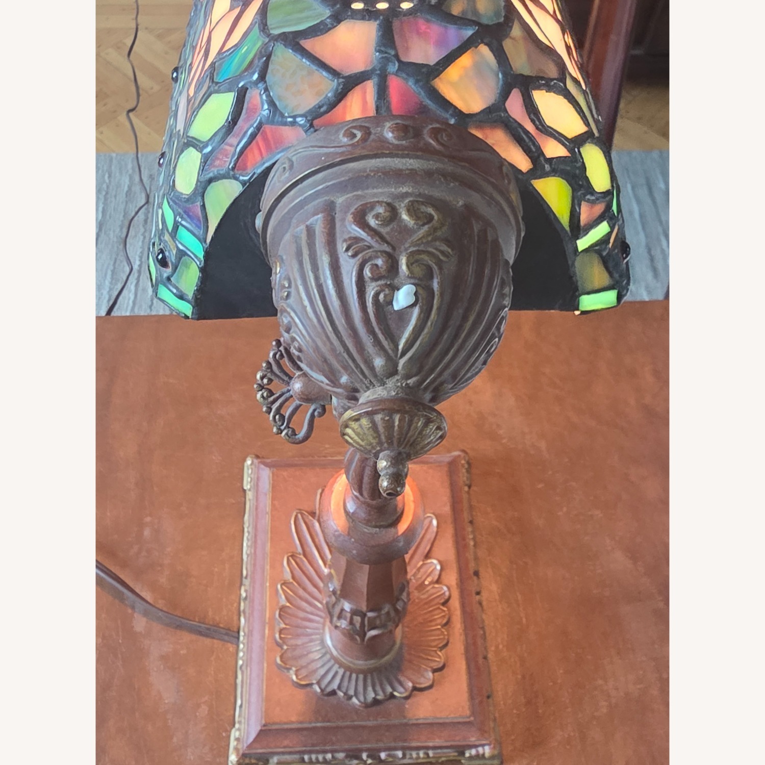 Dark Brown Metal Table Lamp - image-4