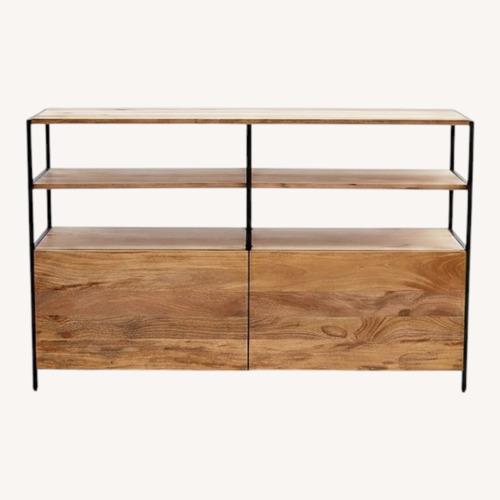 Used West Elm Mango Industrial Modular Wood Media Storage for sale on AptDeco