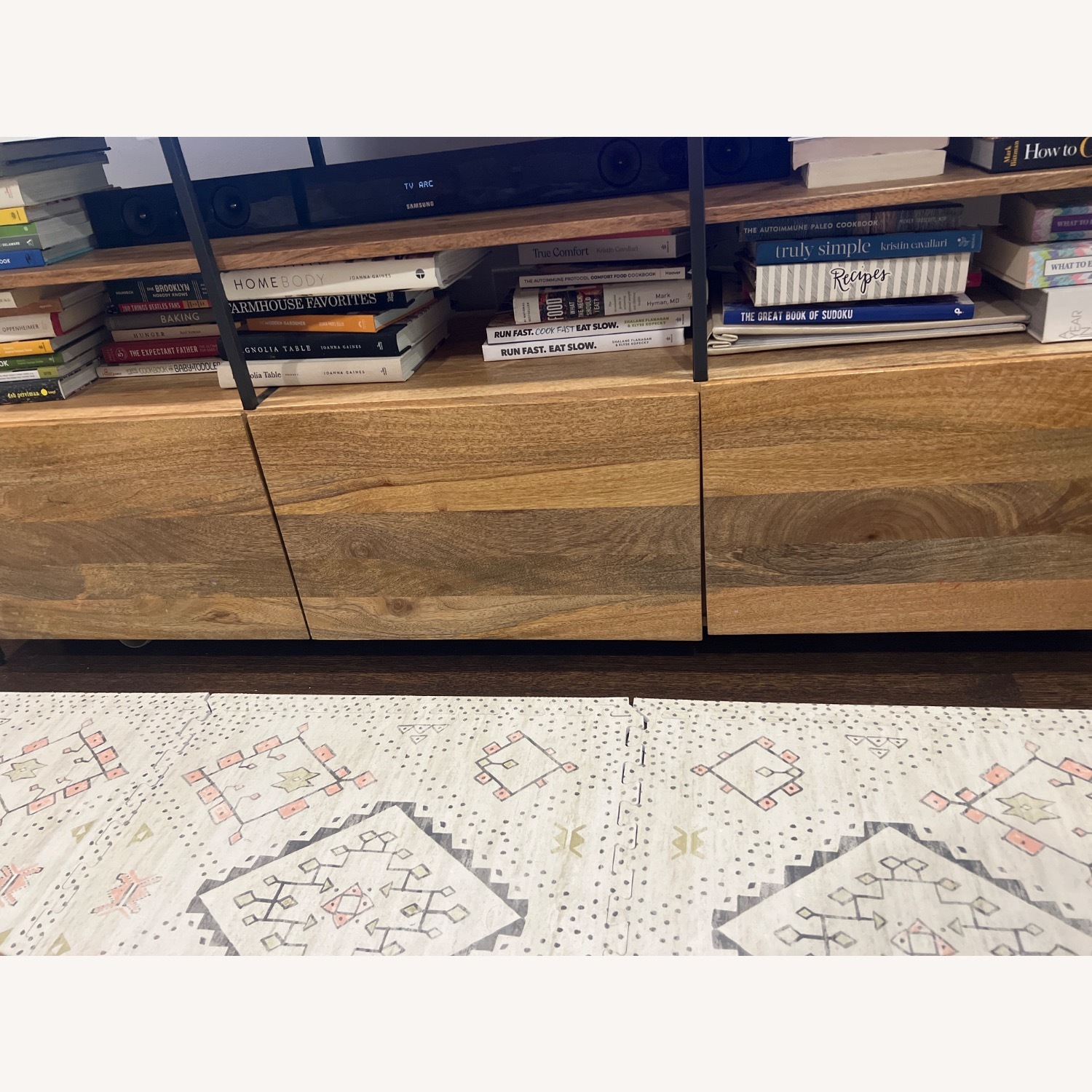 West Elm Mango Industrial Modular Wood Media Storage - image-6