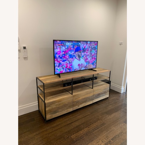 Used West Elm Mango Industrial Modular Wood Media Storage for sale on AptDeco